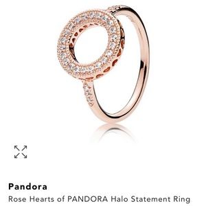 Pandora Rose Gold Halo Ring